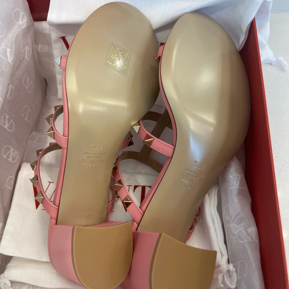 Valentino Rockstud Sandals in Candy rose 9.5 - Picture 5 of 10